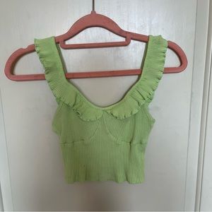 Green tank top